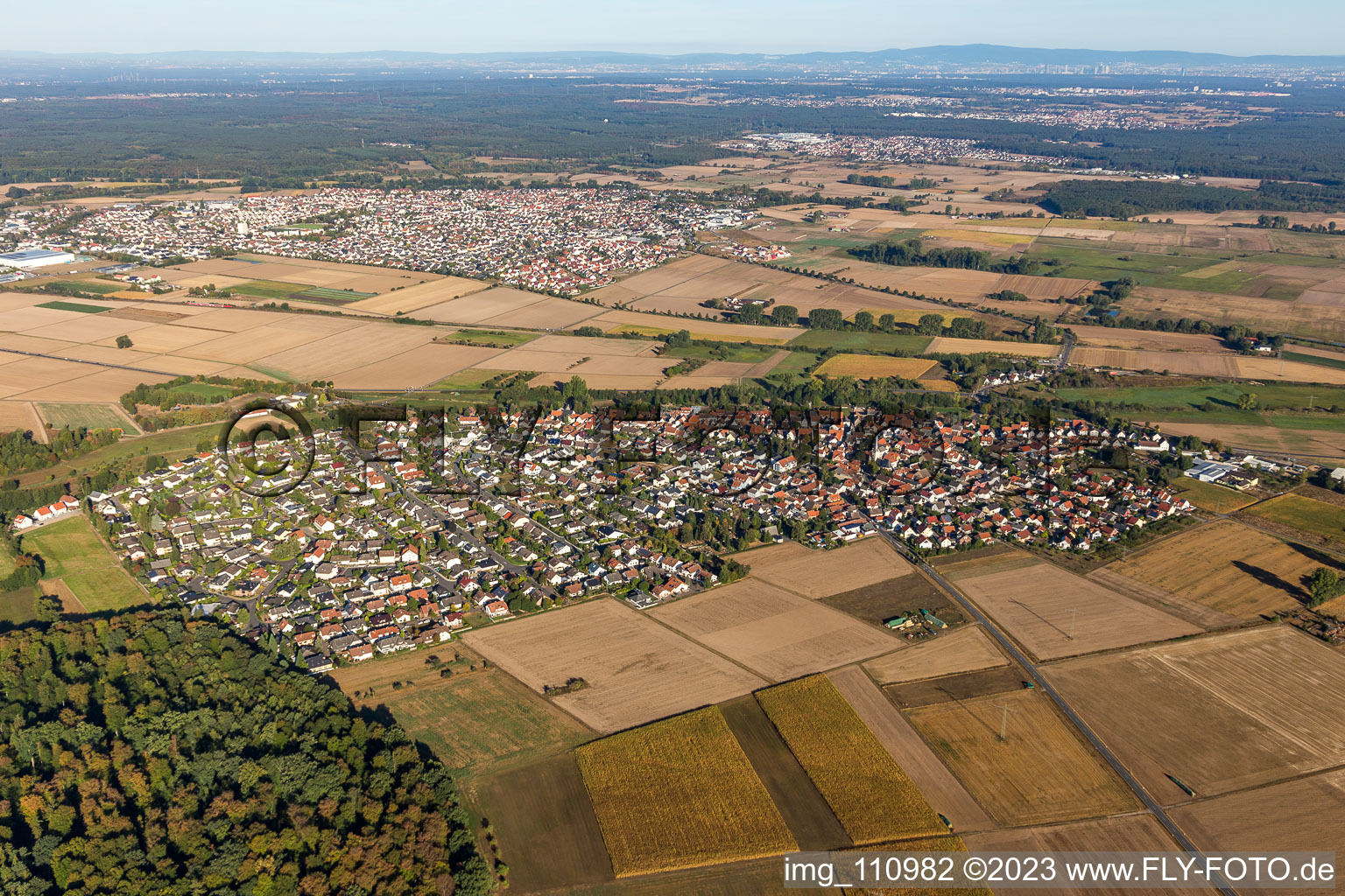 Luftaufnahme von Altheim im Bundesland Hessen, Deutschland
