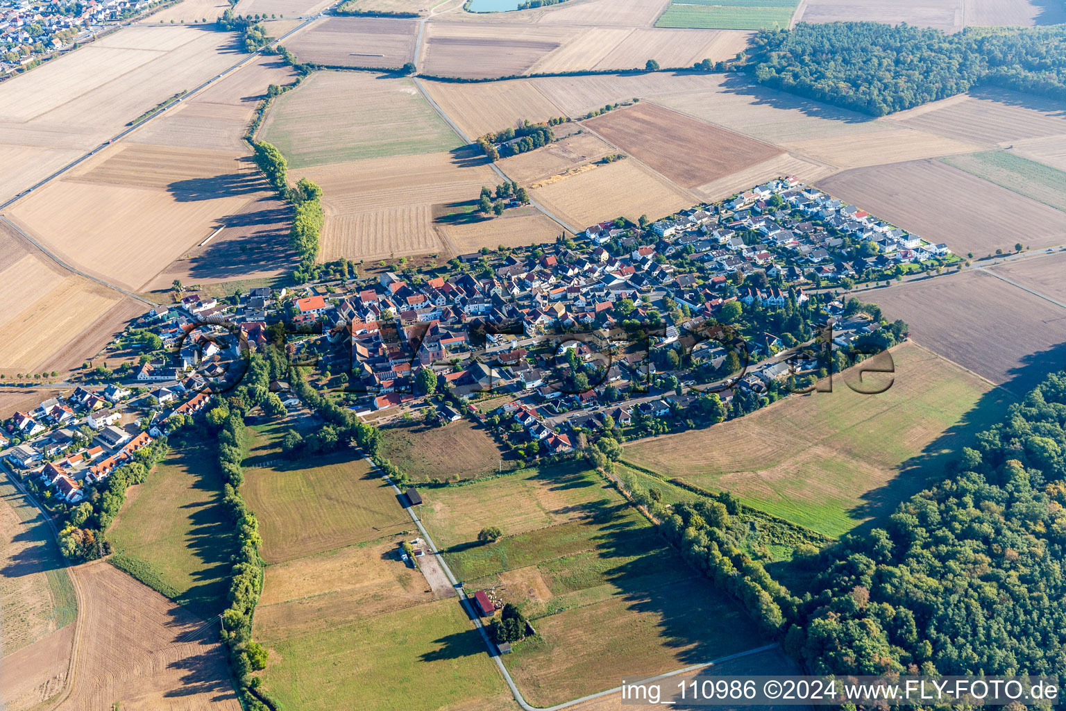Luftbild von Harpertshausen im Bundesland Hessen, Deutschland