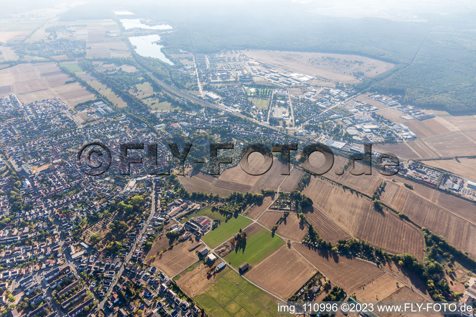 Drohnenbild von Babenhausen im Bundesland Hessen, Deutschland