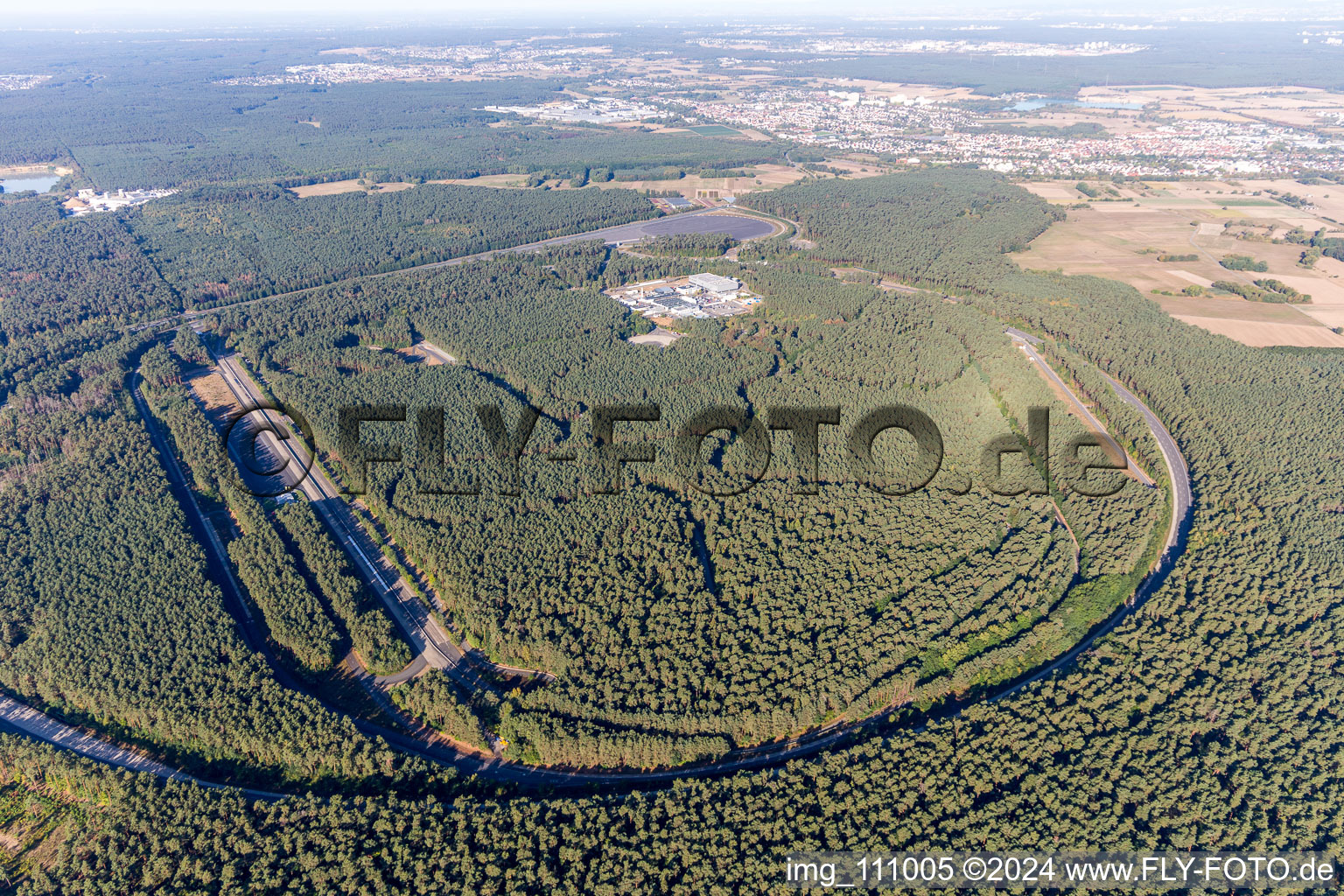 Luftaufnahme von Rodgau, Opel Test Center im Bundesland Hessen, Deutschland