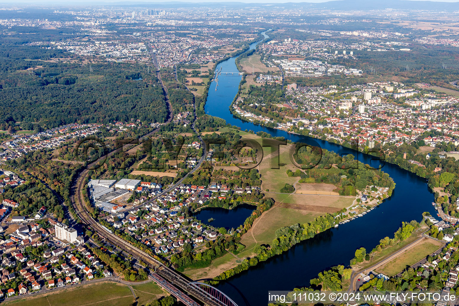 Luftaufnahme von Steinheim im Bundesland Hessen, Deutschland