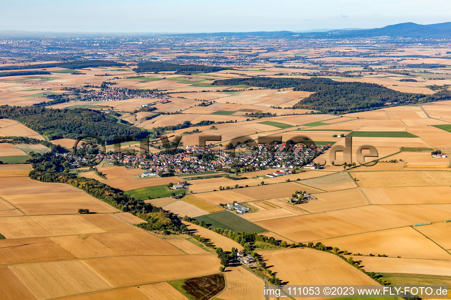 Luftbild von Erbstadt im Bundesland Hessen, Deutschland