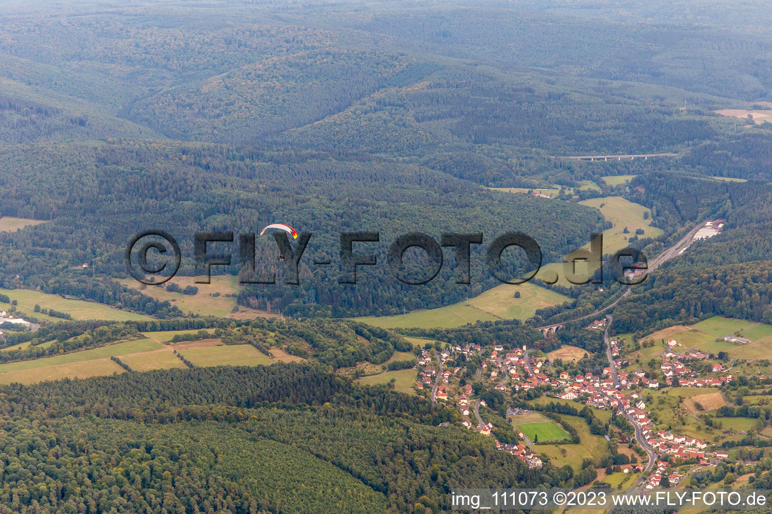 Luftbild von Heiligkreuz im Bundesland Bayern, Deutschland