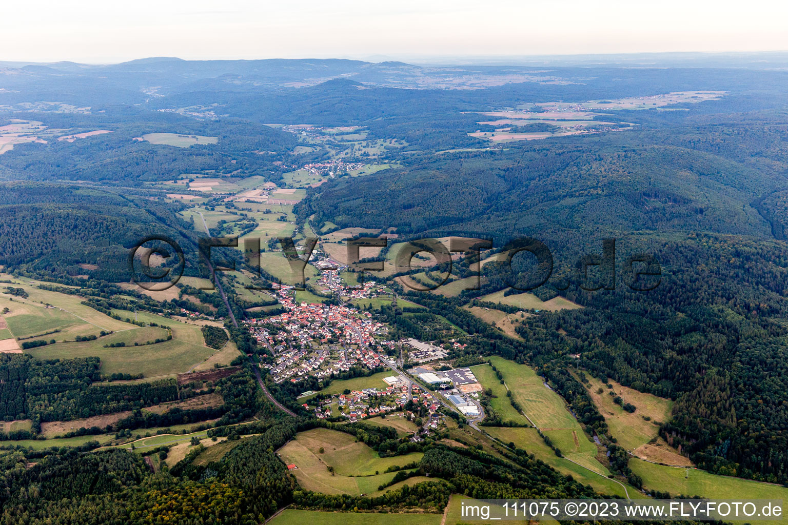Luftbild von Altengronau im Bundesland Bayern, Deutschland