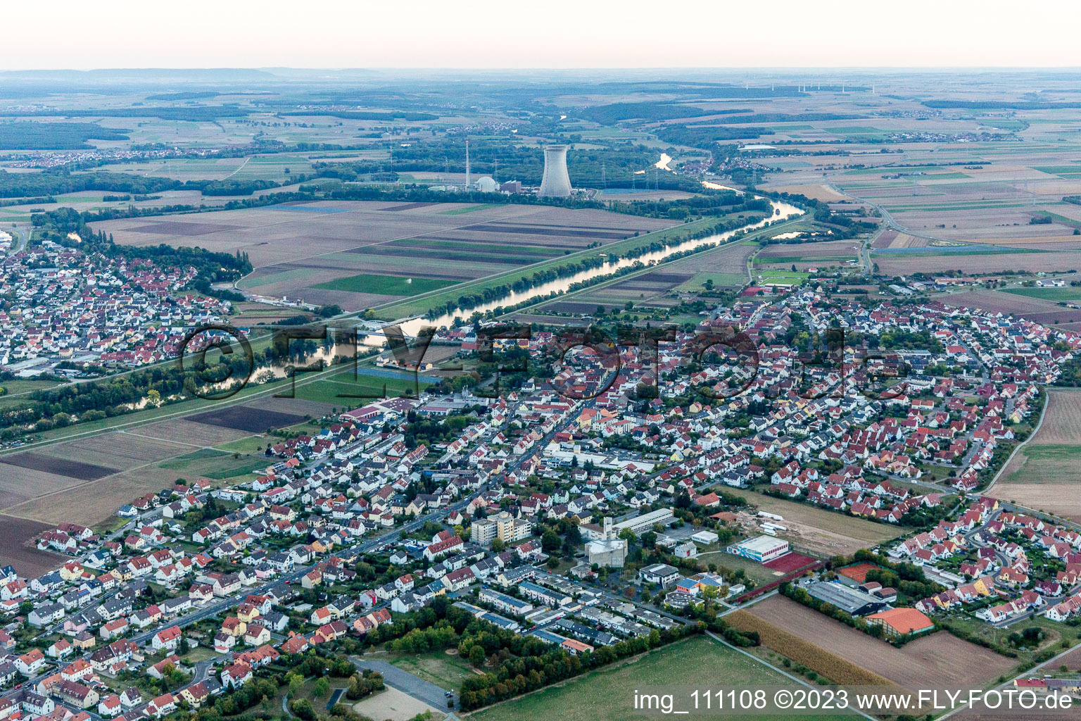 Luftaufnahme von Bergrheinfeld im Bundesland Bayern, Deutschland