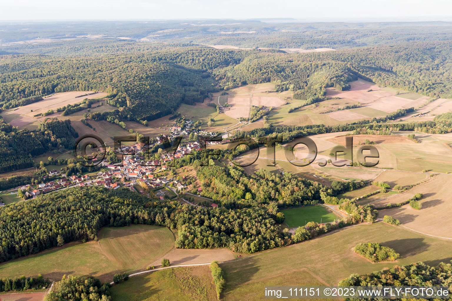 Luftbild von Neuchleichach im Bundesland Bayern, Deutschland