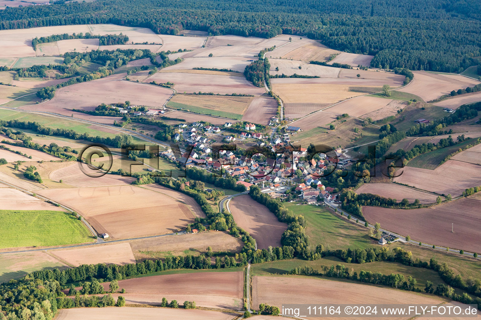 Schrägluftbild von Theinheim im Bundesland Bayern, Deutschland
