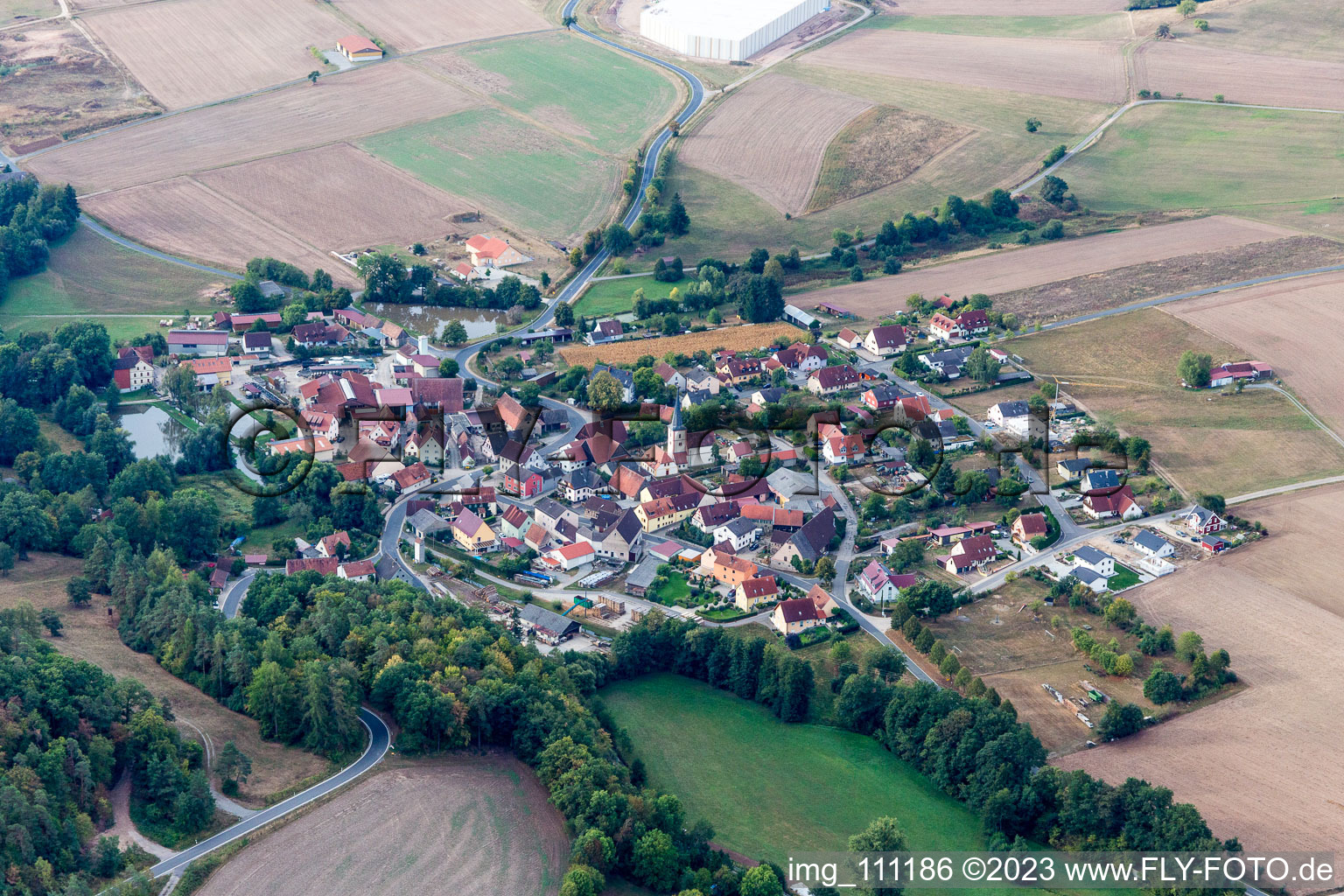 Luftbild von Füttersee im Bundesland Bayern, Deutschland