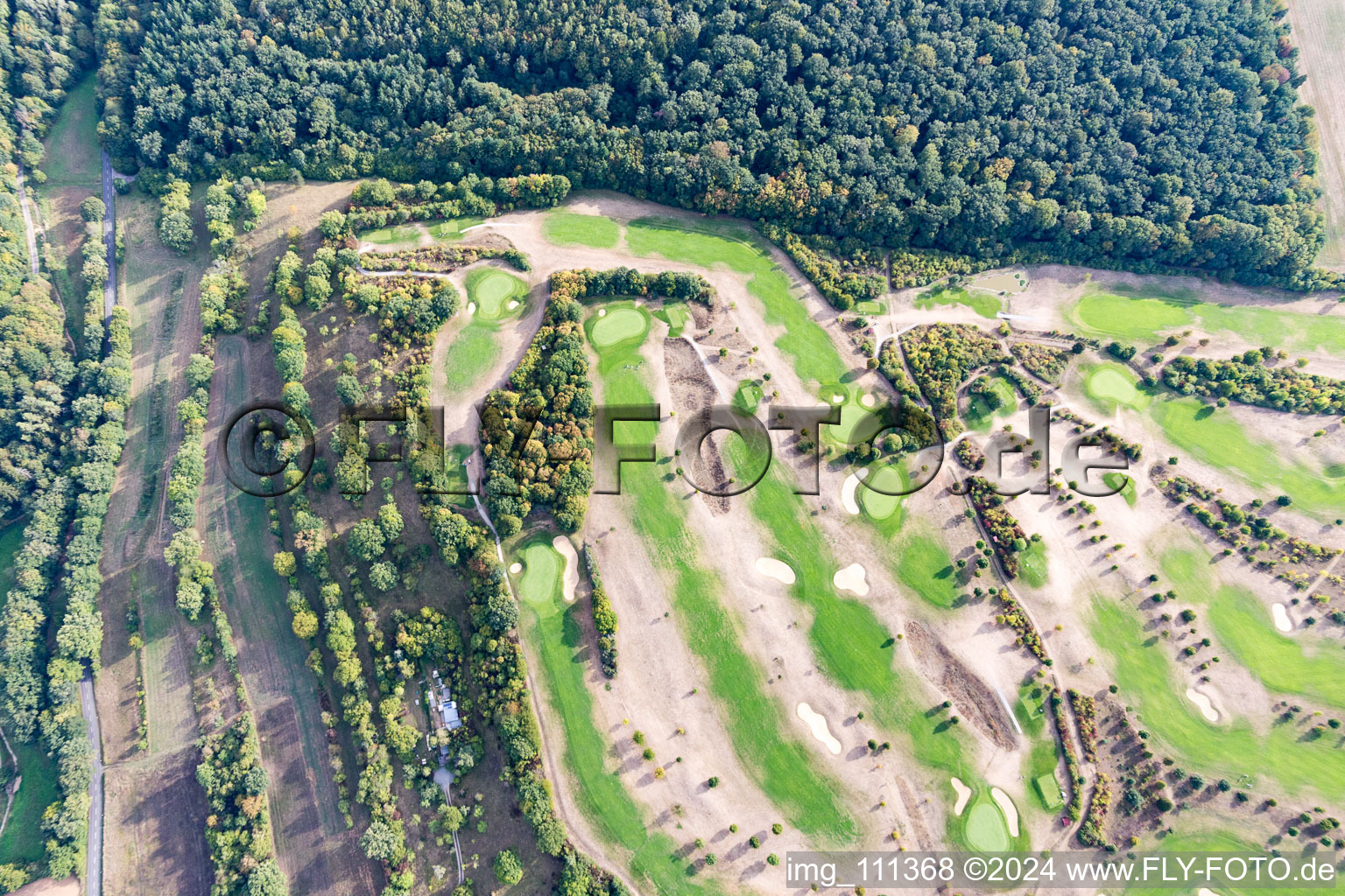 Gelände des Golfplatz des Golf Club Würzburg e.V. im Ortsteil Heidingsfeld in Würzburg im Bundesland Bayern, Deutschland