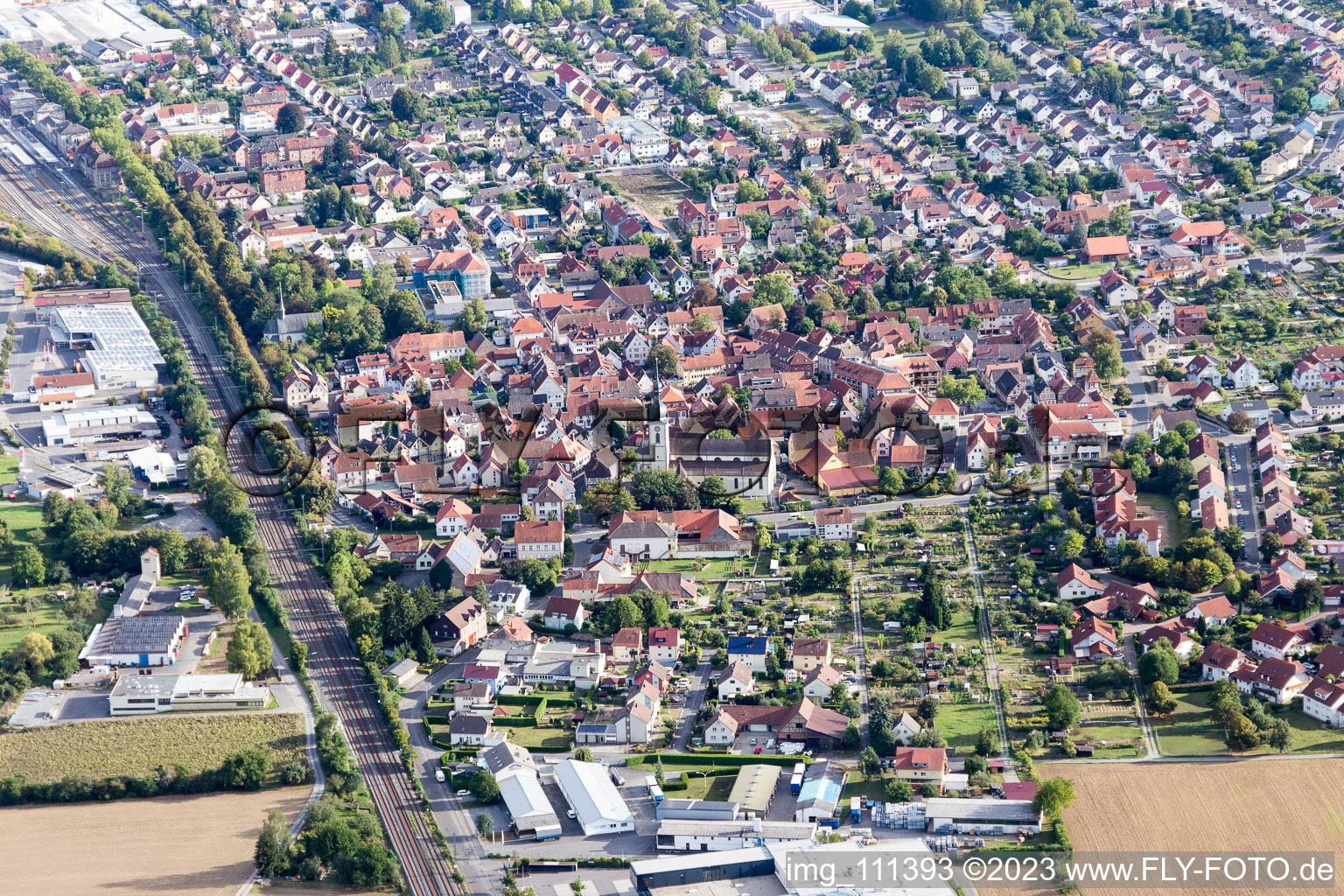 Lauda im Bundesland Baden-Württemberg, Deutschland aus der Luft