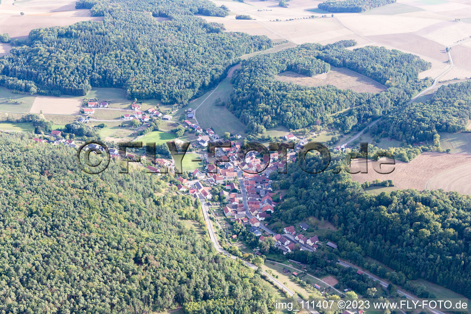 Luftbild von Kupprichhausen im Bundesland Baden-Württemberg, Deutschland