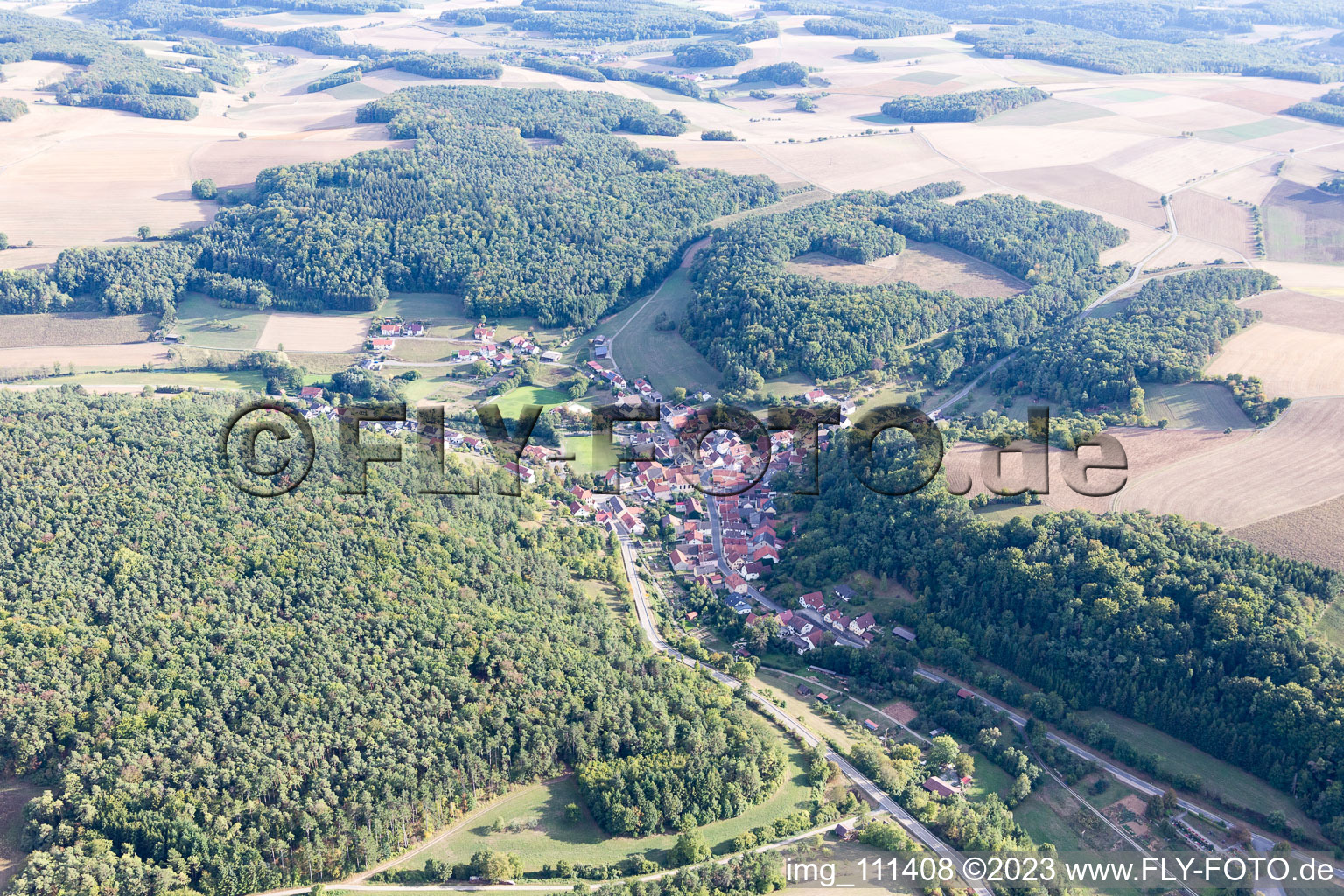 Luftaufnahme von Kupprichhausen im Bundesland Baden-Württemberg, Deutschland