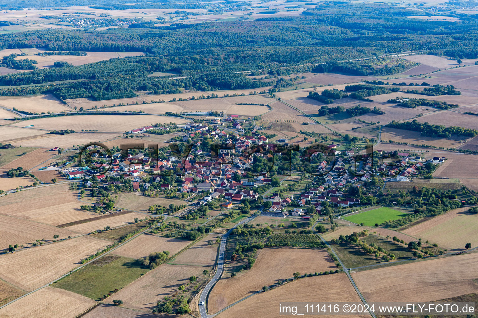 Ortsteil Berolzheim in Ahorn im Bundesland Baden-Württemberg, Deutschland