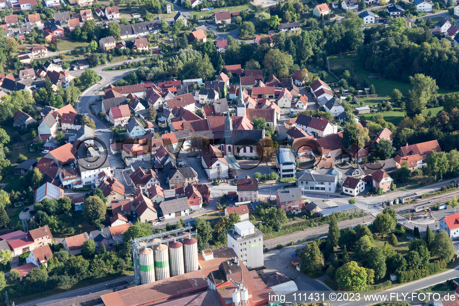 Luftaufnahme von Rosenberg im Bundesland Baden-Württemberg, Deutschland