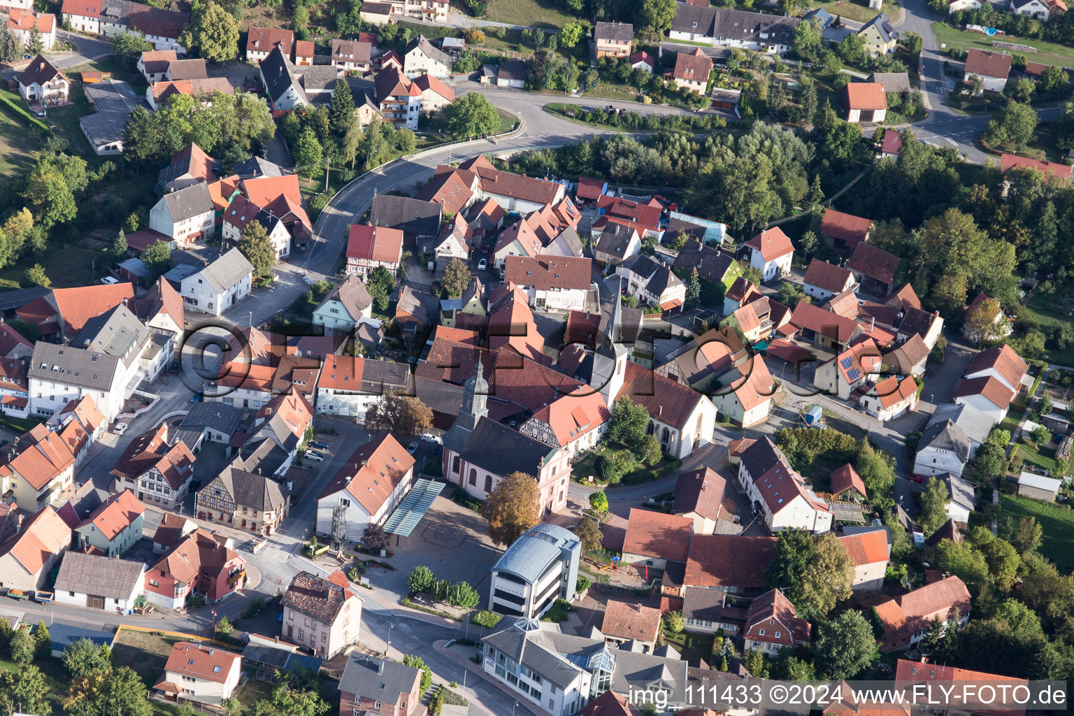 Rosenberg im Bundesland Baden-Württemberg, Deutschland von oben