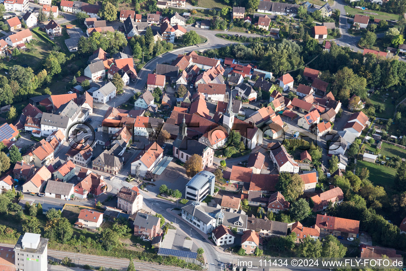 Rosenberg im Bundesland Baden-Württemberg, Deutschland aus der Luft