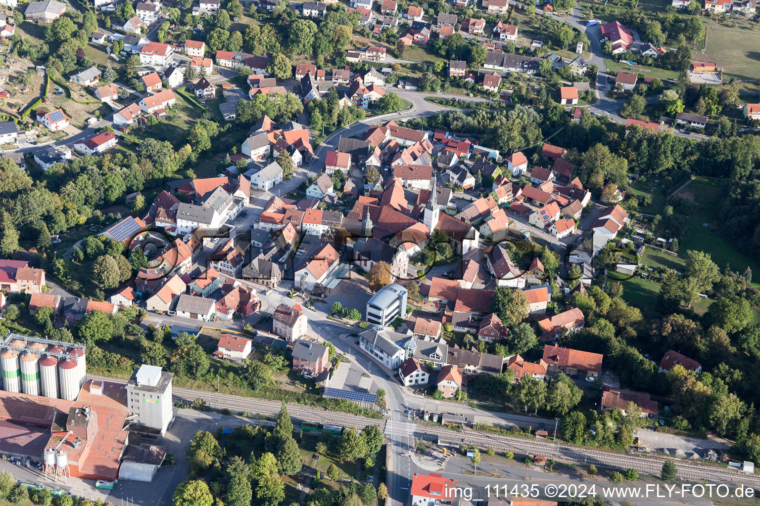 Rosenberg im Bundesland Baden-Württemberg, Deutschland von oben gesehen