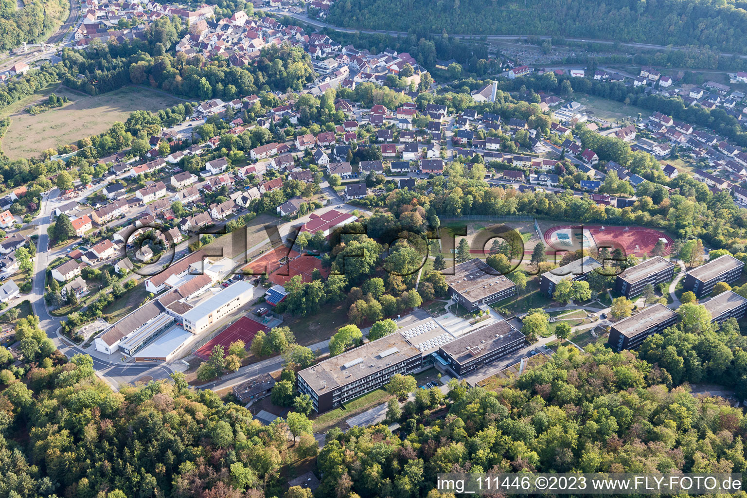 Luftbild von Adelsheim im Bundesland Baden-Württemberg, Deutschland