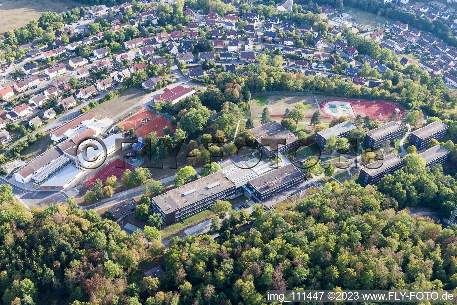Luftaufnahme von Adelsheim im Bundesland Baden-Württemberg, Deutschland