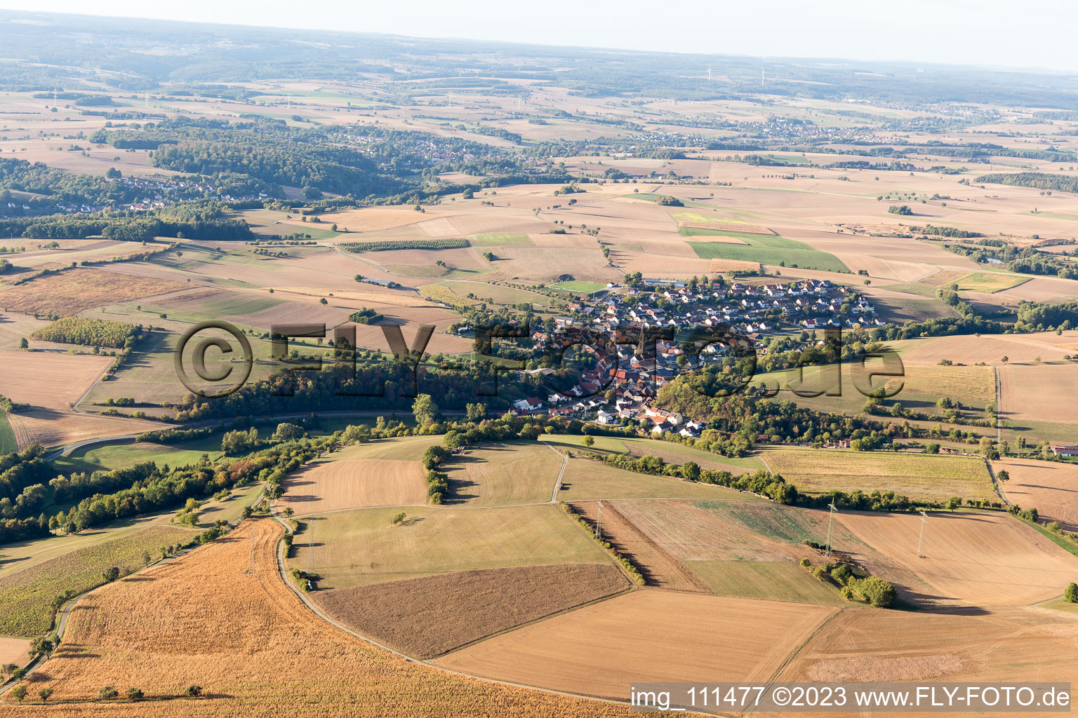 Luftbild von Waldmühlbach im Bundesland Baden-Württemberg, Deutschland