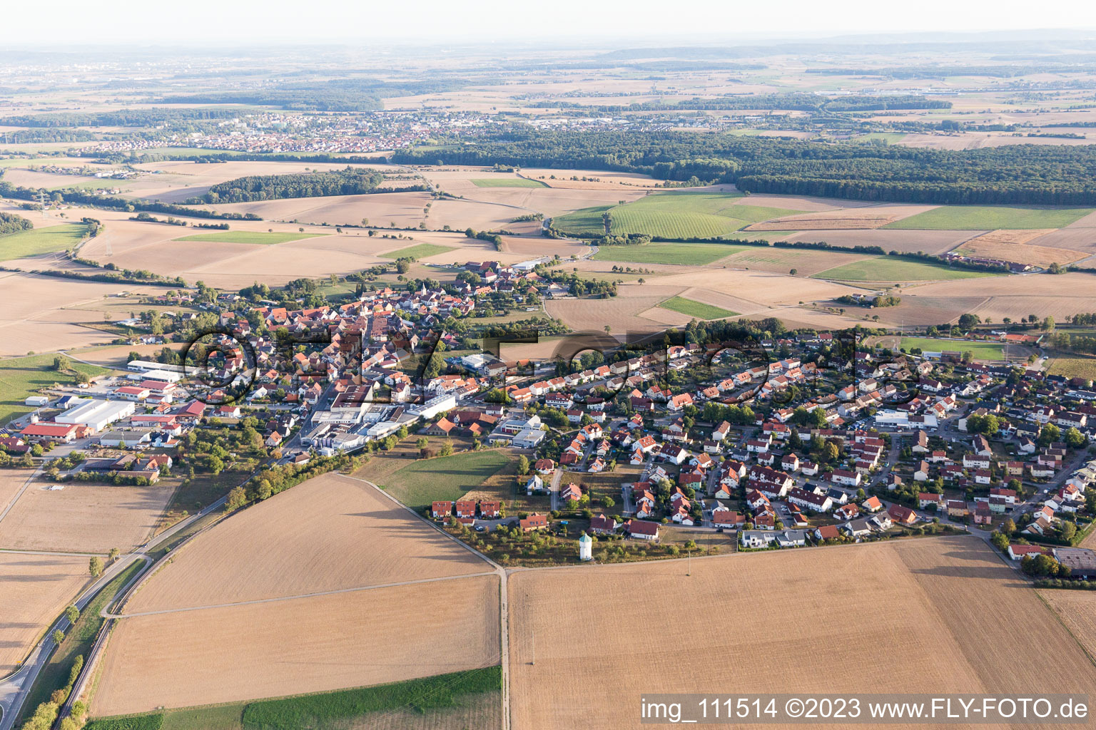 Luftbild von Siegelsbach im Bundesland Baden-Württemberg, Deutschland