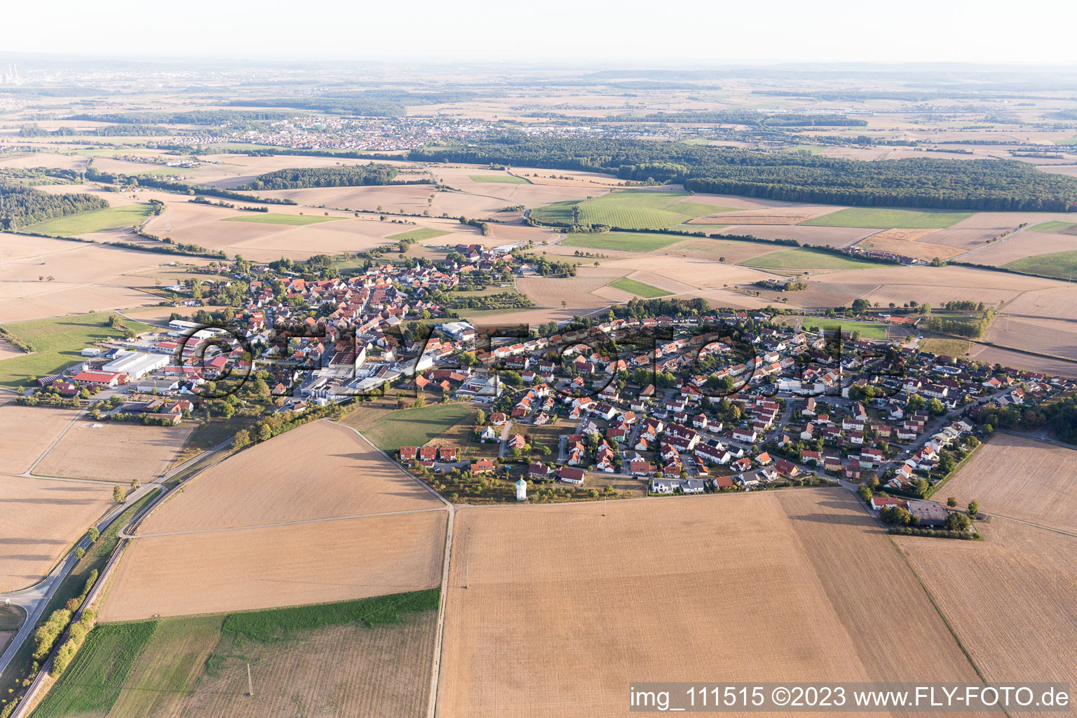 Luftaufnahme von Siegelsbach im Bundesland Baden-Württemberg, Deutschland