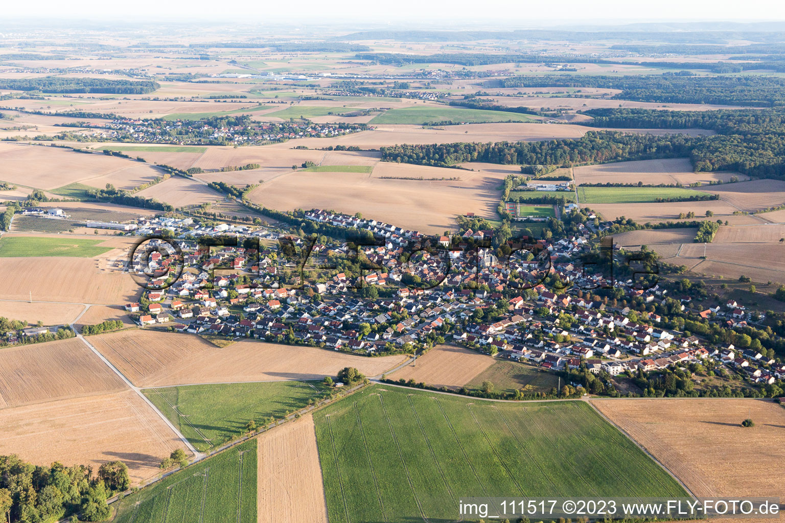 Luftbild von Obergimpern im Bundesland Baden-Württemberg, Deutschland