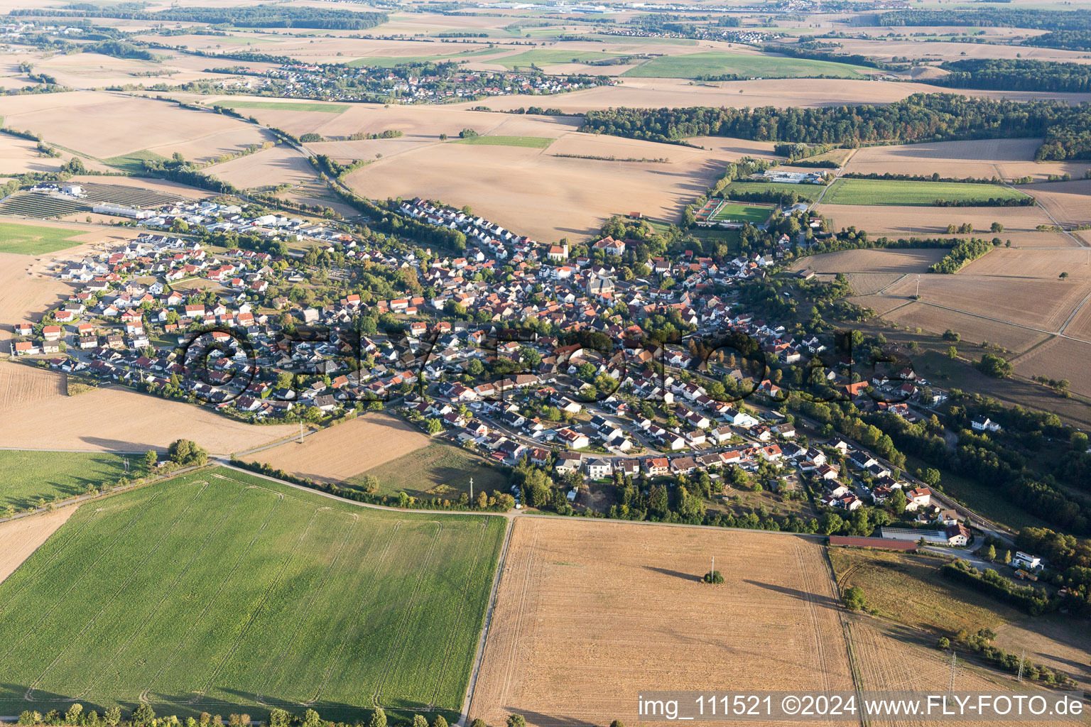 Obergimpern im Bundesland Baden-Württemberg, Deutschland von oben