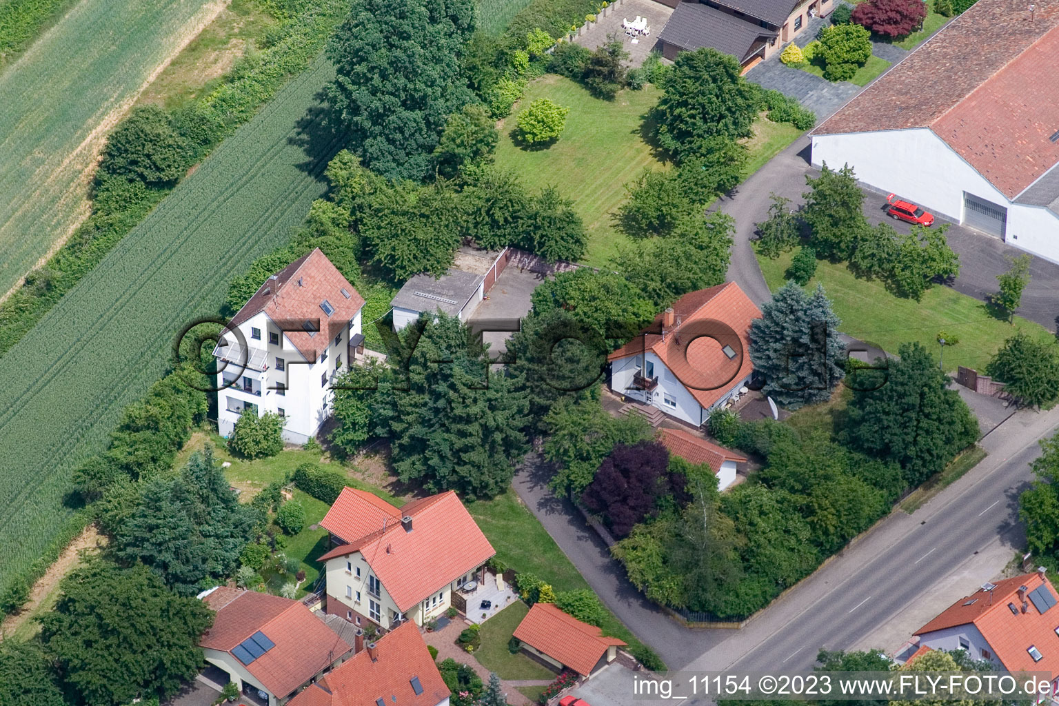 Drohnenbild von Hergersweiler im Bundesland Rheinland-Pfalz, Deutschland