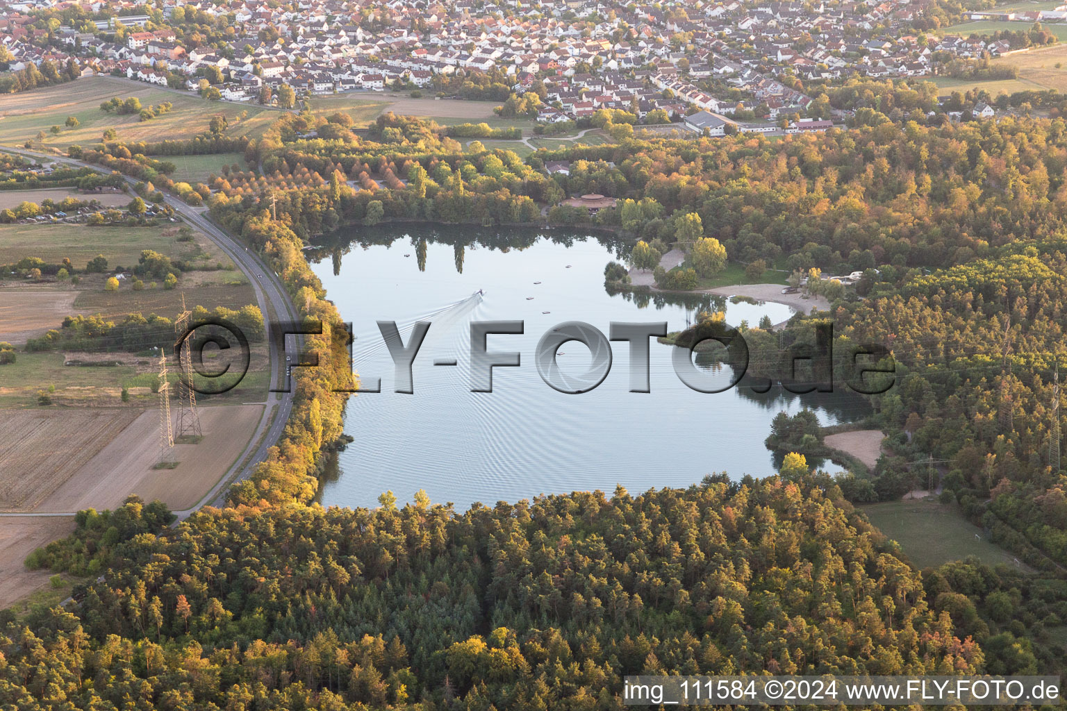 Forst, Heidesee im Bundesland Baden-Württemberg, Deutschland