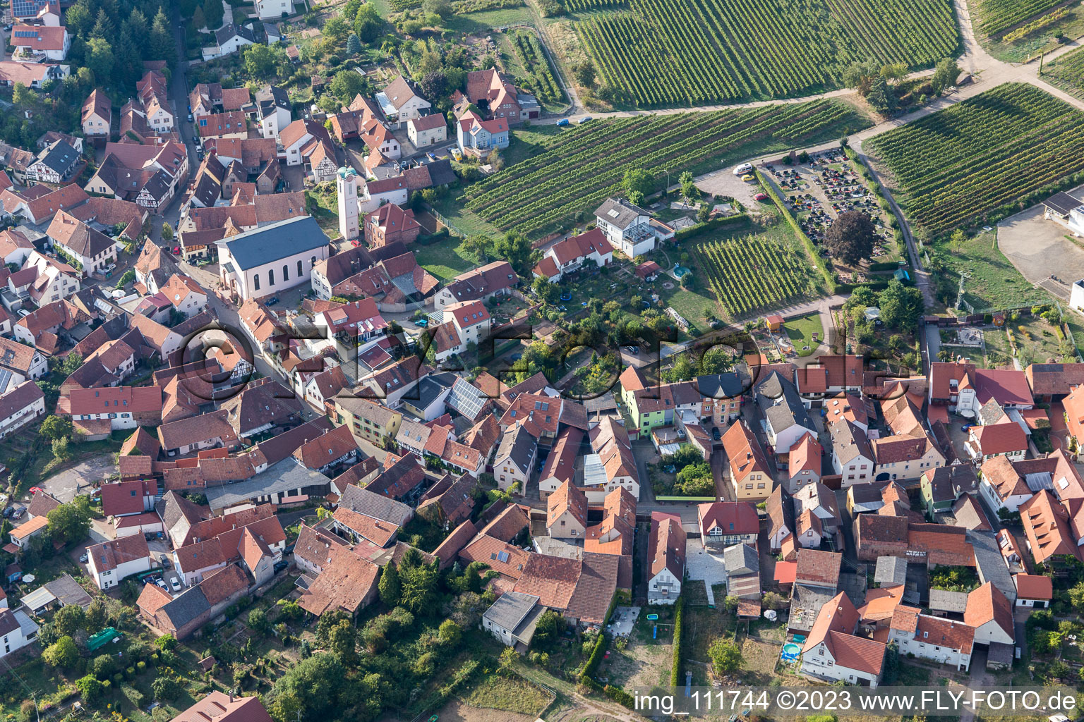 Luftaufnahme von Eschbach im Bundesland Rheinland-Pfalz, Deutschland