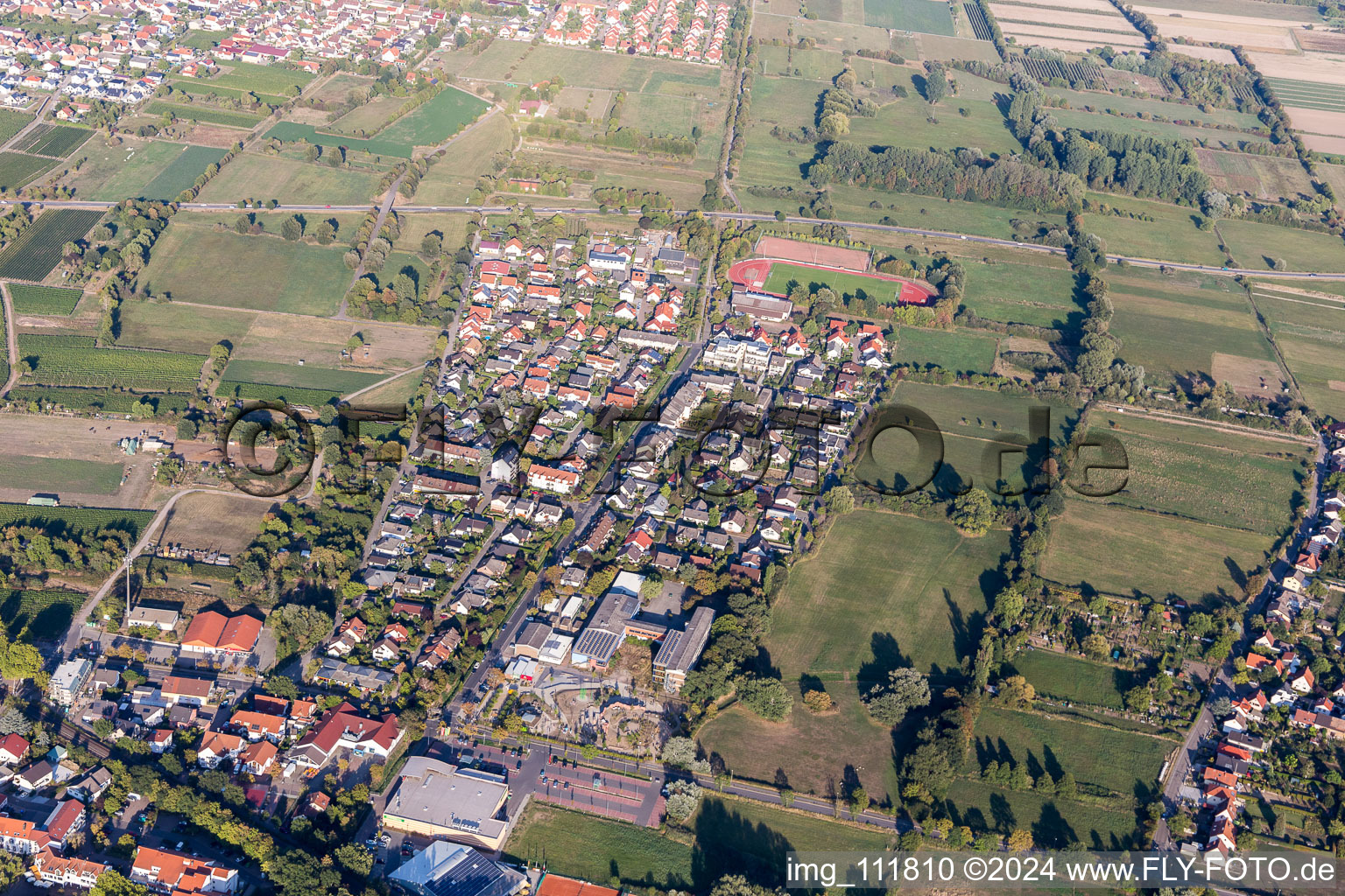 Deidesheim im Bundesland Rheinland-Pfalz, Deutschland von oben gesehen