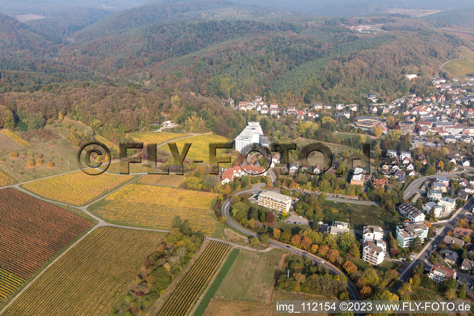 Bad Bergzabern im Bundesland Rheinland-Pfalz, Deutschland vom Flugzeug aus