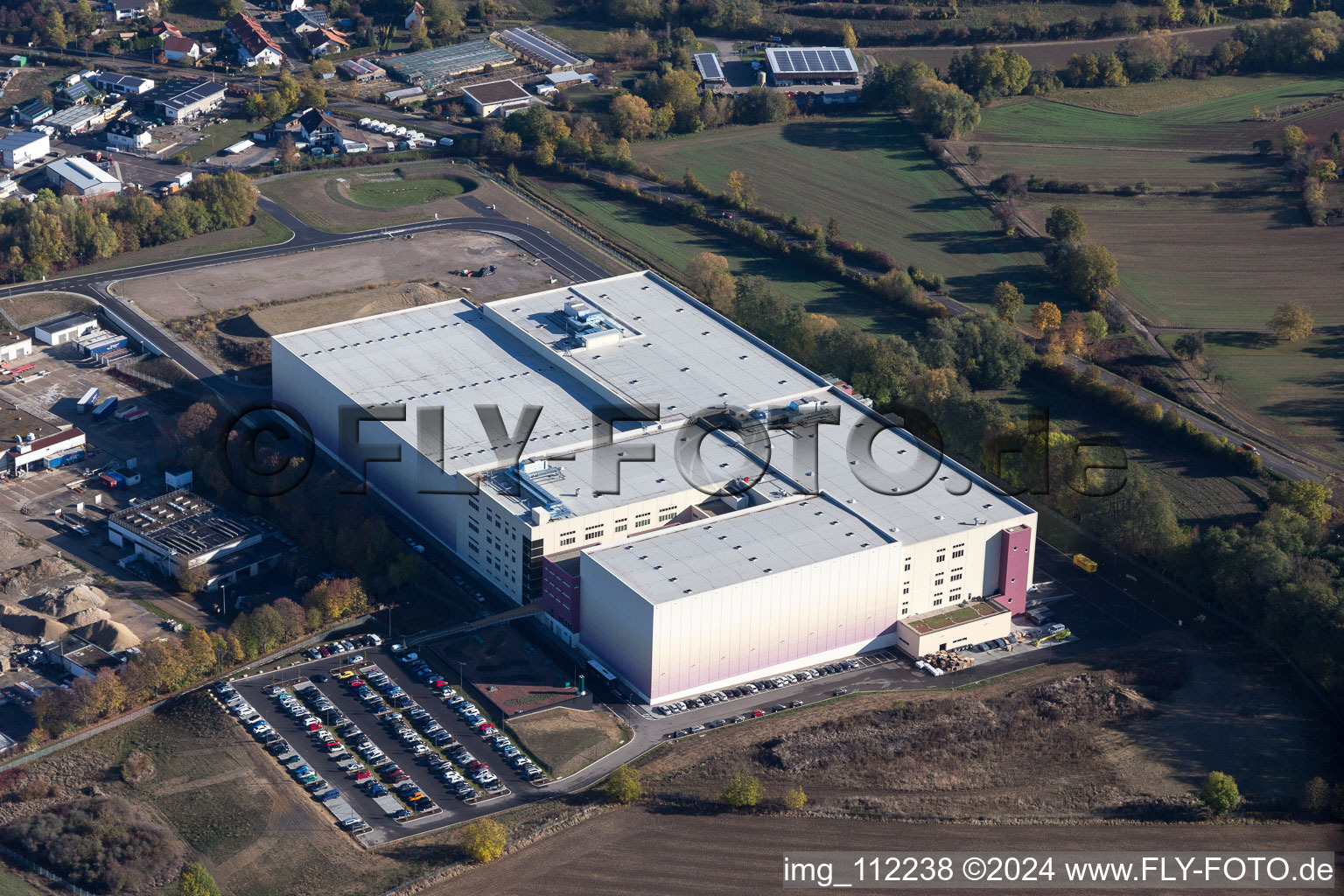 Östringen, Industriegebiet im Bundesland Baden-Württemberg, Deutschland