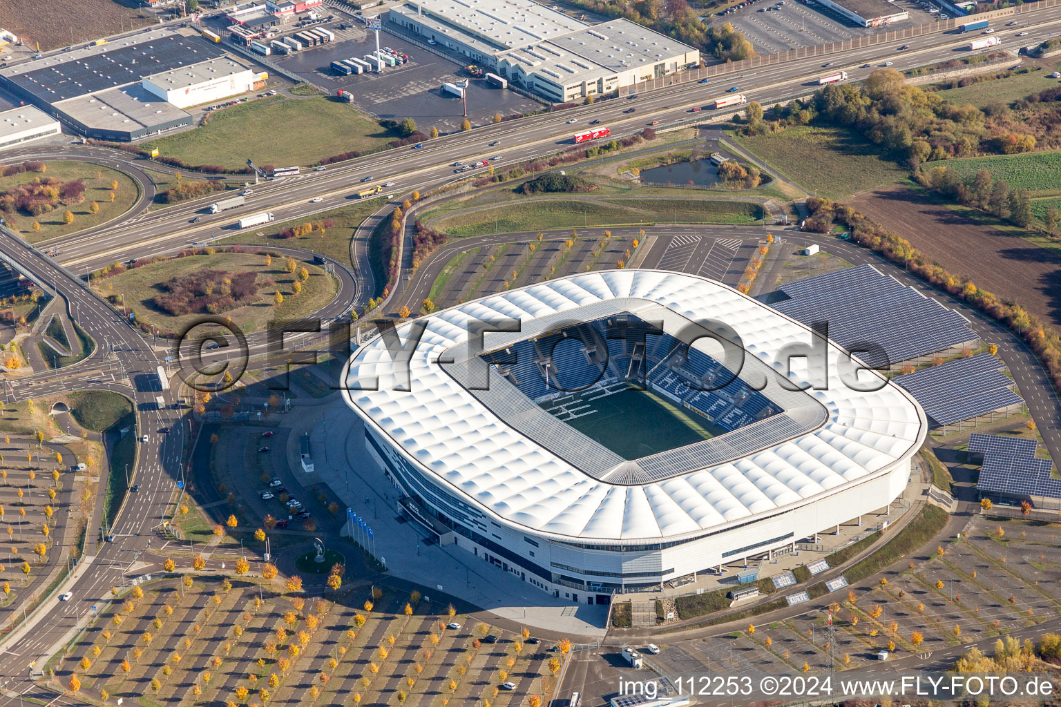 WIRSOL Arena FC Hoffenheim im Ortsteil Steinsfurt in Sinsheim im Bundesland Baden-Württemberg, Deutschland