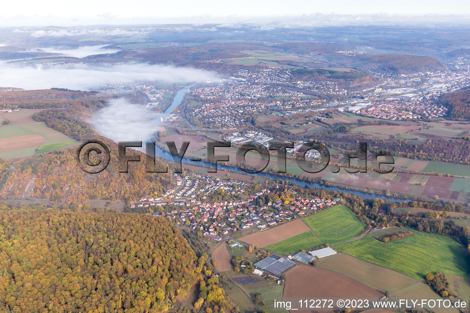 Luftbild von Hochhausen im Bundesland Baden-Württemberg, Deutschland