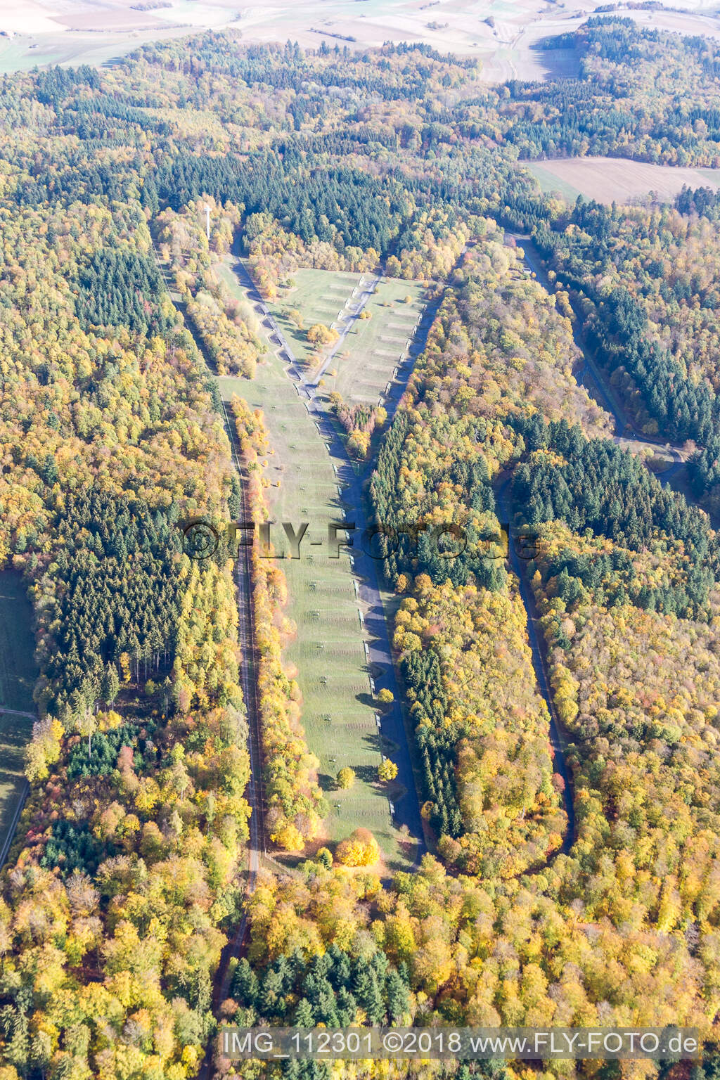 Luftaufnahme von Altheim, Bundeswehr in Walldürn im Bundesland Baden-Württemberg, Deutschland