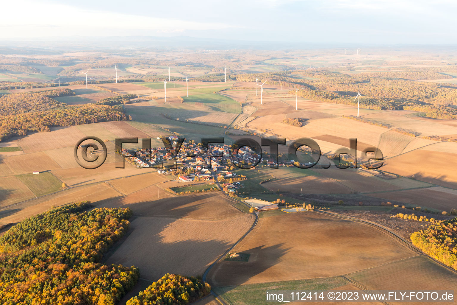 Luftbild von Hesslar im Bundesland Bayern, Deutschland