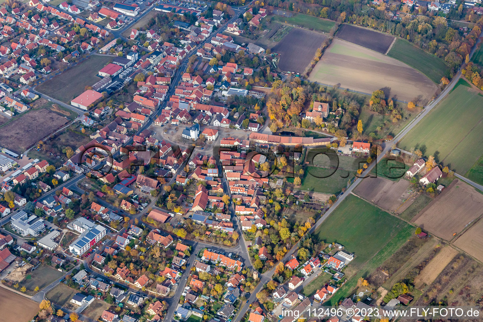 Schwebheim im Bundesland Bayern, Deutschland aus der Luft betrachtet