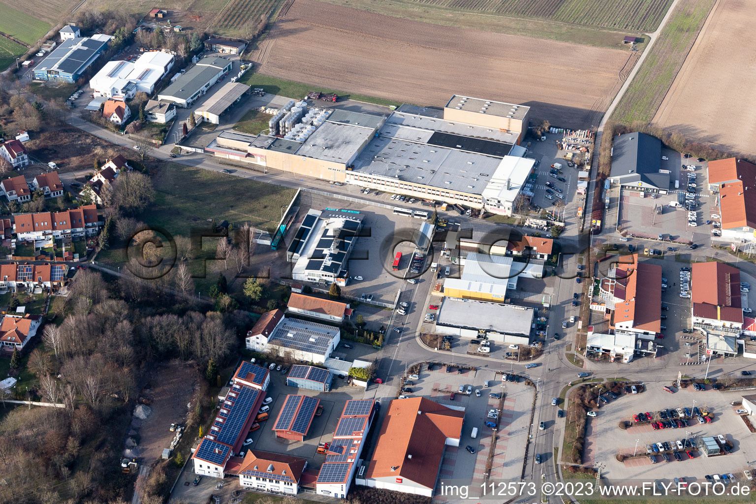 Luftbild von Bad Bergzabern im Bundesland Rheinland-Pfalz, Deutschland