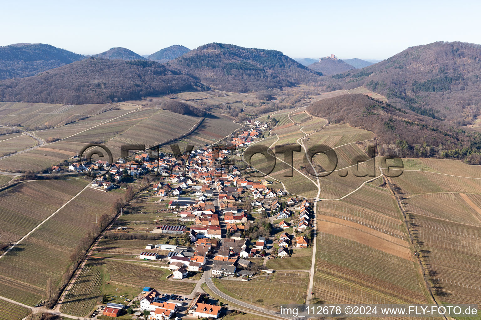 Ranschbach im Bundesland Rheinland-Pfalz, Deutschland von einer Drohne aus