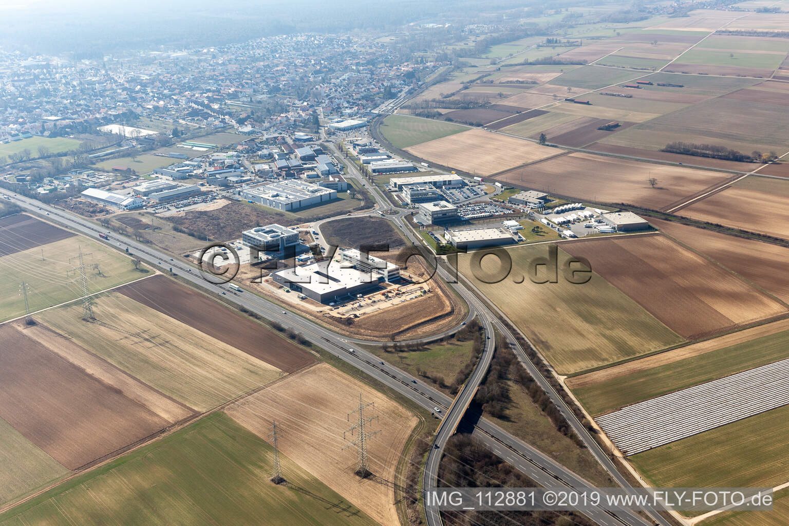 Industriegebiet Nord in Rülzheim im Bundesland Rheinland-Pfalz, Deutschland