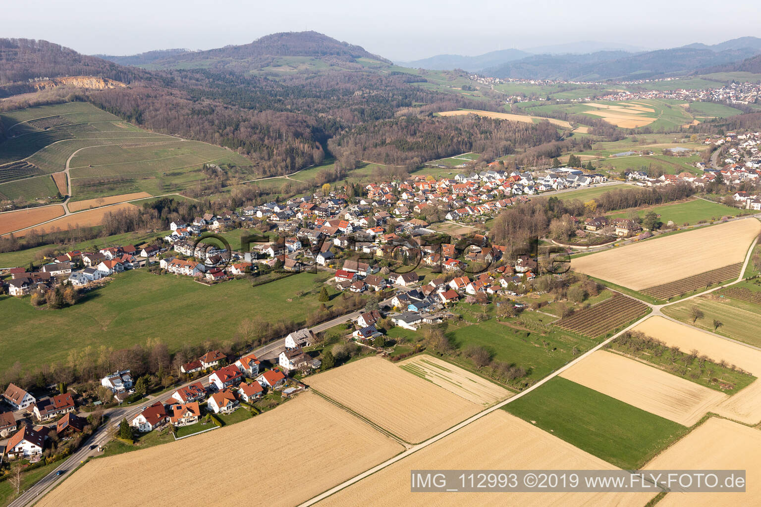 Luftbild von Bollschweil im Bundesland Baden-Württemberg, Deutschland