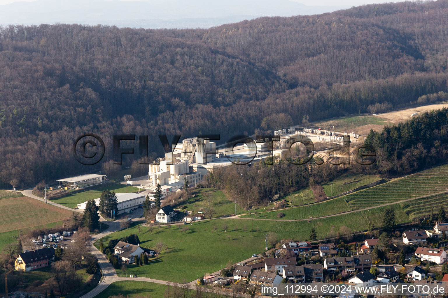 Steinbruch Knauf Marmorit in Bollschweil im Bundesland Baden-Württemberg, Deutschland