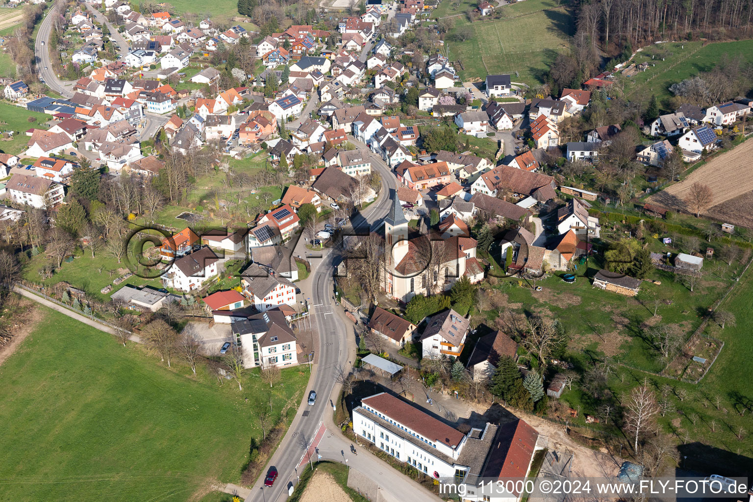 Hexentalstr in Bollschweil im Bundesland Baden-Württemberg, Deutschland