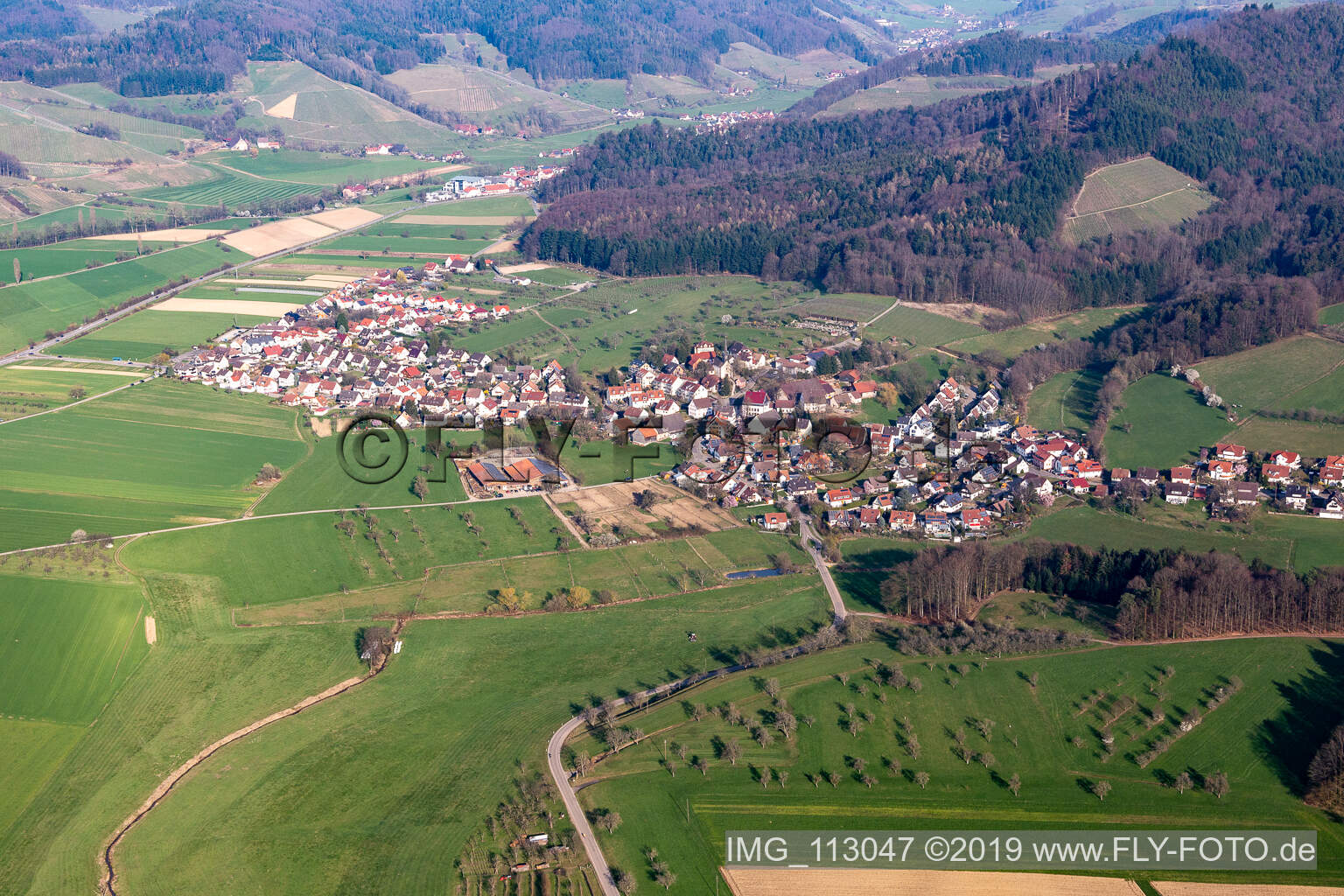 Luftbild von Heuweiler im Bundesland Baden-Württemberg, Deutschland