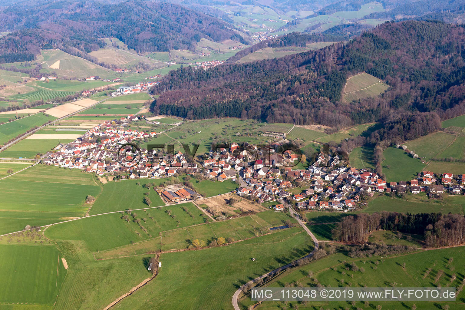 Luftaufnahme von Heuweiler im Bundesland Baden-Württemberg, Deutschland
