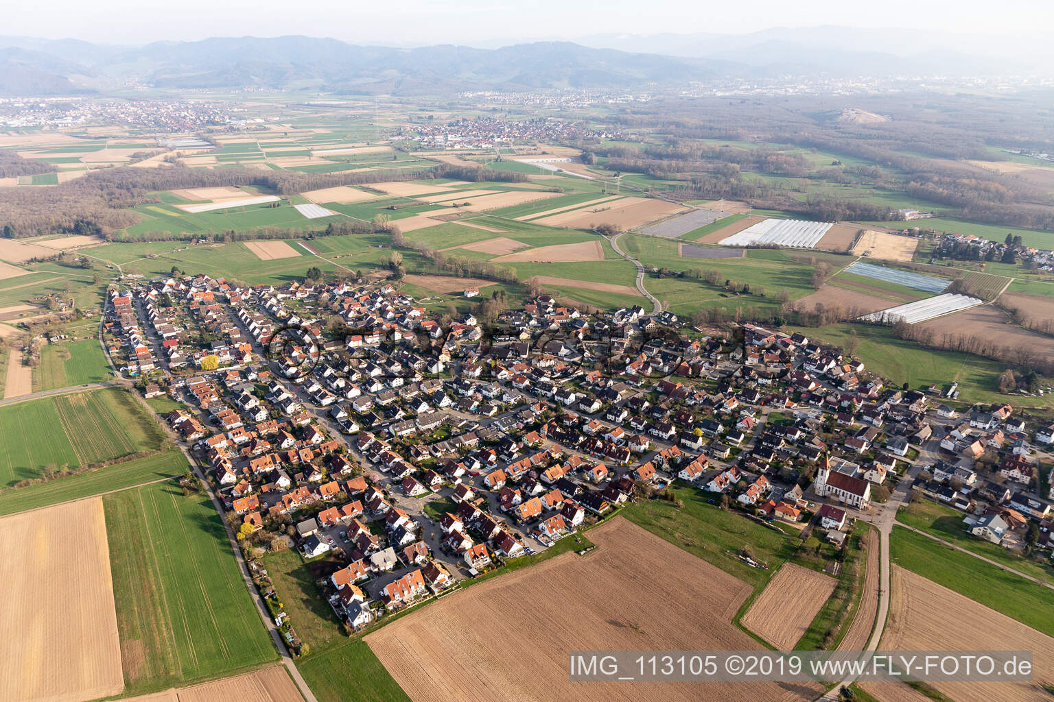Luftbild von Reute im Bundesland Baden-Württemberg, Deutschland