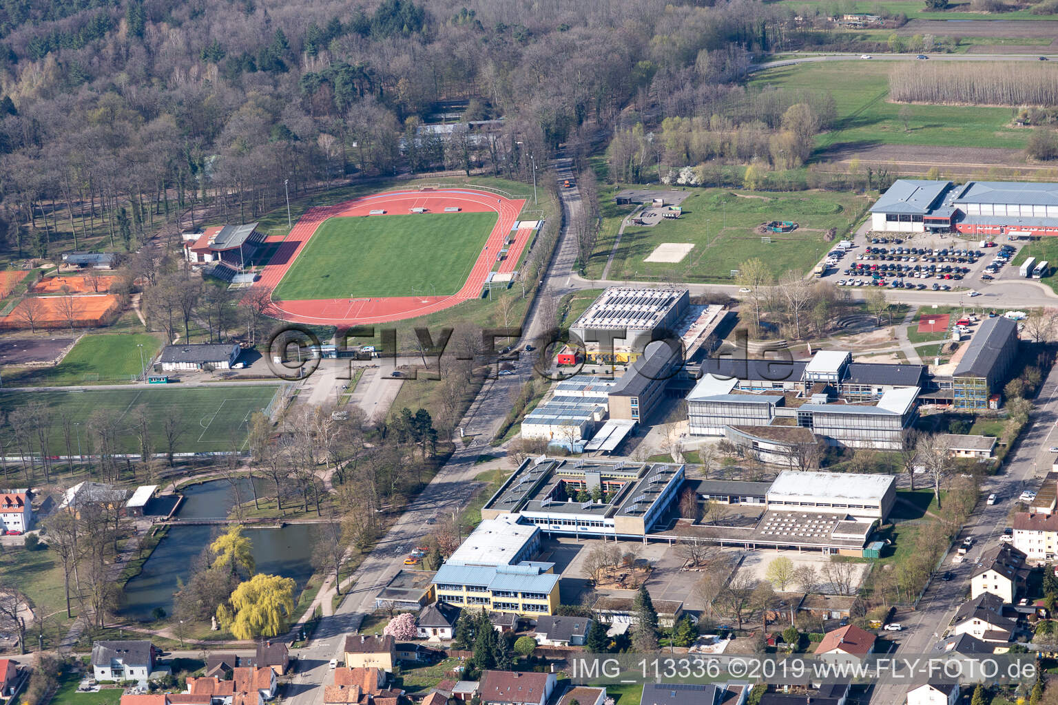 Stadion in Kandel im Bundesland Rheinland-Pfalz, Deutschland