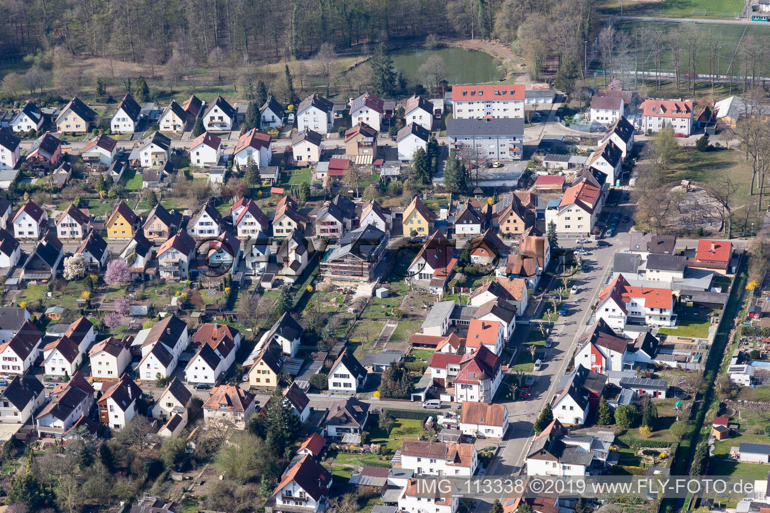 Siedlung in Kandel im Bundesland Rheinland-Pfalz, Deutschland